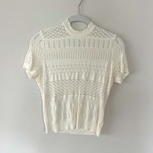 Abercrombie & Fitch Pointelle Sweater Tee